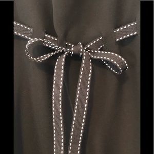 CLASSIC black silk Anne Taylor A-line dress